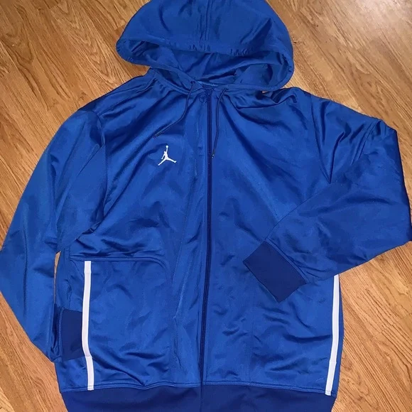Vintage Jordan Royal Blue Zip-Up Hoodie - Picture 1 of 5